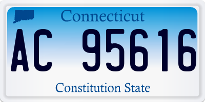 CT license plate AC95616
