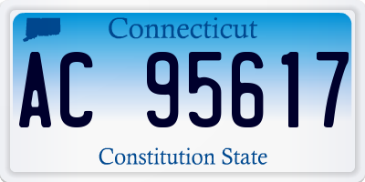 CT license plate AC95617