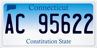CT license plate AC95622
