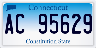 CT license plate AC95629