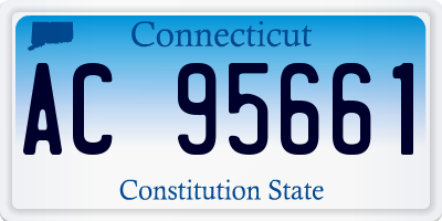CT license plate AC95661