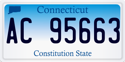 CT license plate AC95663