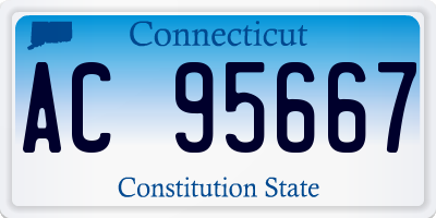 CT license plate AC95667