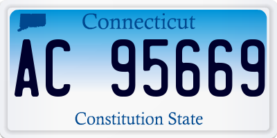 CT license plate AC95669