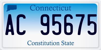 CT license plate AC95675