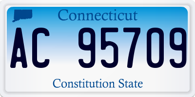 CT license plate AC95709