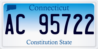 CT license plate AC95722