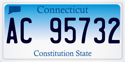 CT license plate AC95732