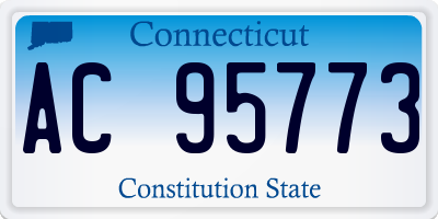 CT license plate AC95773