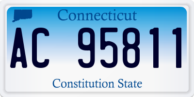 CT license plate AC95811
