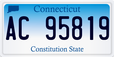 CT license plate AC95819