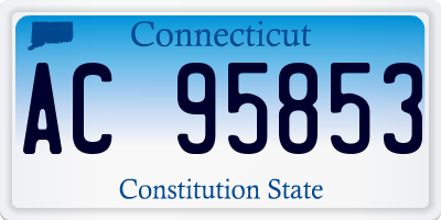 CT license plate AC95853