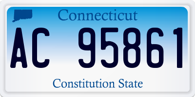 CT license plate AC95861