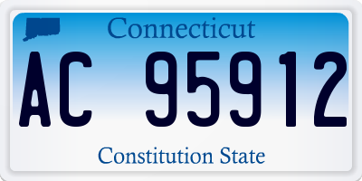 CT license plate AC95912