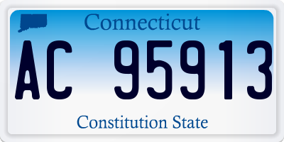 CT license plate AC95913