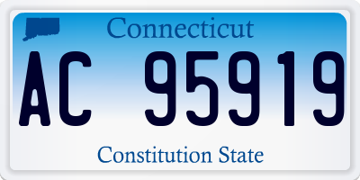 CT license plate AC95919