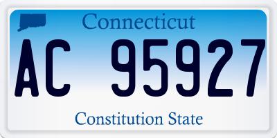 CT license plate AC95927