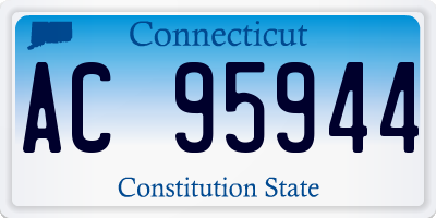 CT license plate AC95944