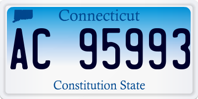 CT license plate AC95993