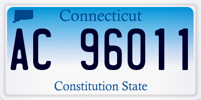 CT license plate AC96011