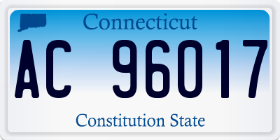 CT license plate AC96017