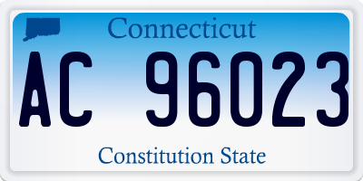 CT license plate AC96023