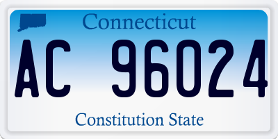 CT license plate AC96024