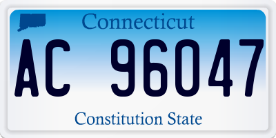 CT license plate AC96047