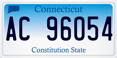 CT license plate AC96054