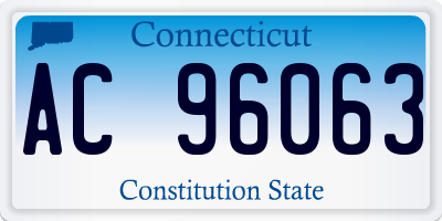 CT license plate AC96063