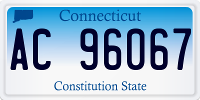 CT license plate AC96067