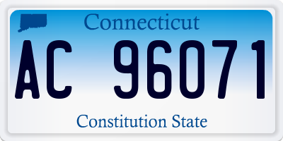 CT license plate AC96071