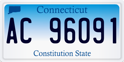 CT license plate AC96091
