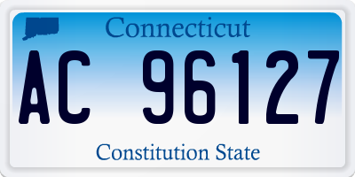 CT license plate AC96127