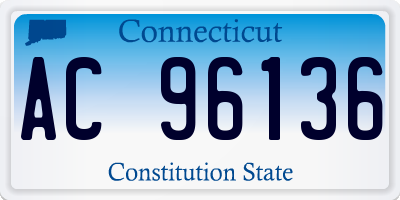CT license plate AC96136