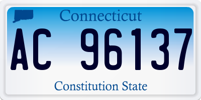 CT license plate AC96137