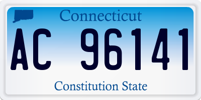 CT license plate AC96141