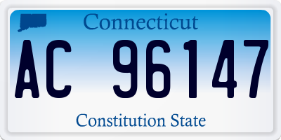 CT license plate AC96147