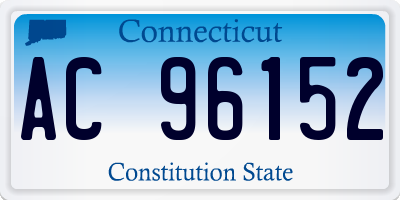 CT license plate AC96152