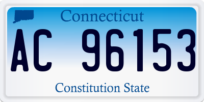 CT license plate AC96153