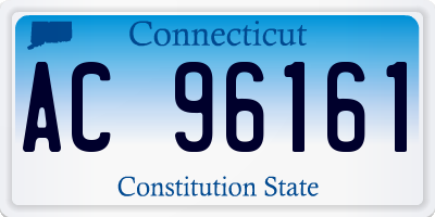 CT license plate AC96161