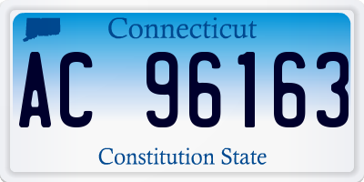 CT license plate AC96163
