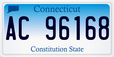 CT license plate AC96168
