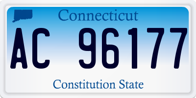 CT license plate AC96177