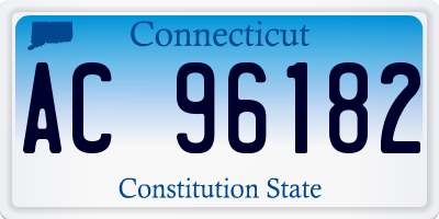 CT license plate AC96182