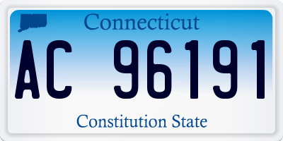 CT license plate AC96191
