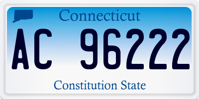 CT license plate AC96222