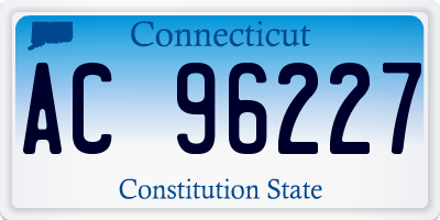 CT license plate AC96227