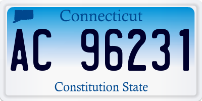 CT license plate AC96231