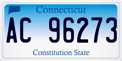 CT license plate AC96273